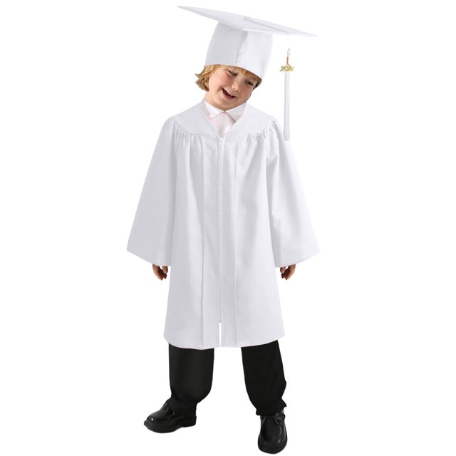 Kindergarten Graduation Cap and Gown Gown Cap with Tassel Sets