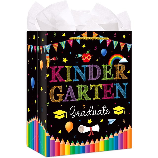 Kindergarten Graduation Gift Bag for Kids 11.5" Kindergarten Preschool