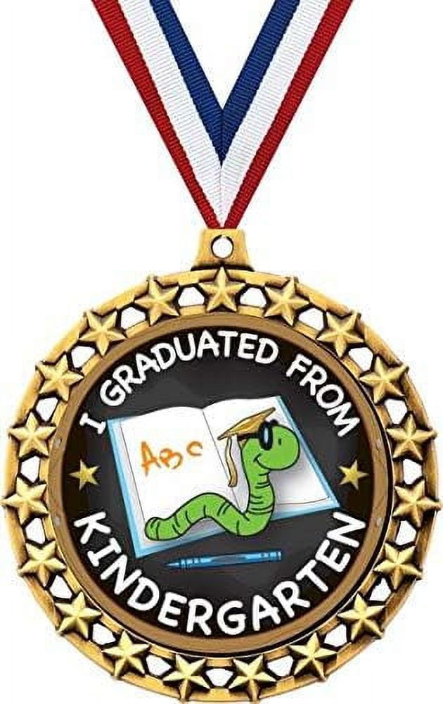 Kindergarten Graduation Medal, 2 1/2" Galaxy Star Kids Graduation
