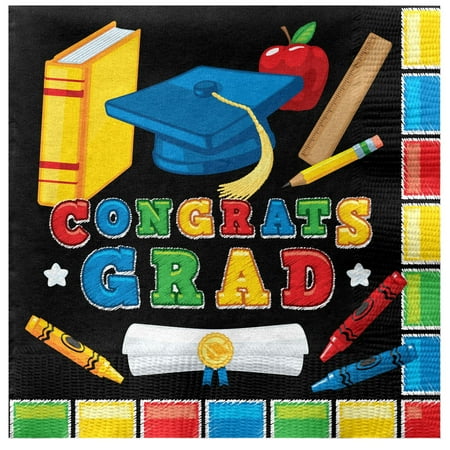 Kindergarten Graduation Napkins 48 Count - Kindergarten Graduation Party Decorations