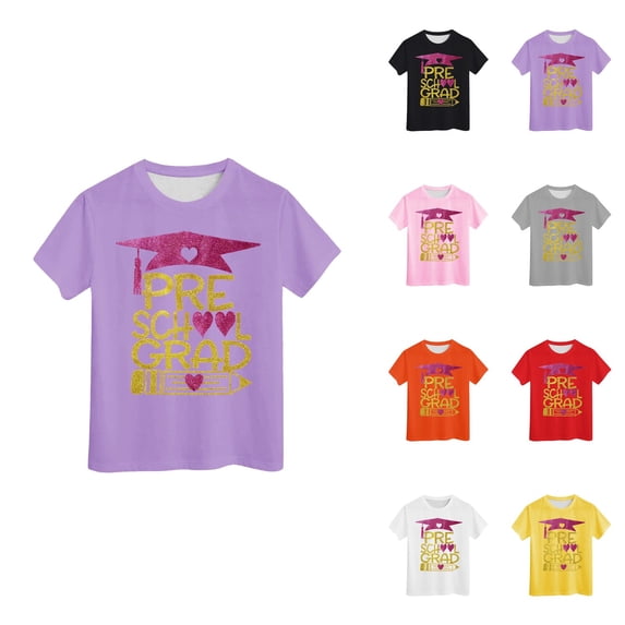 Kindergarten Graduation Shirt for Girl: Last Day of School Shirt Kids 2026 Preschool Graduation Gift Tee Top