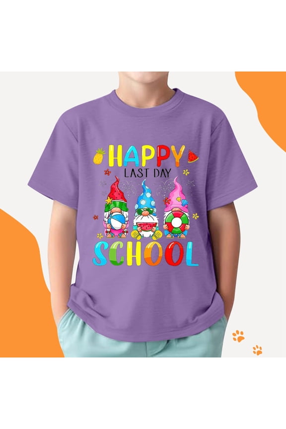 Kindergarten Graduation T-Shirt for Boys Crew Neck Short Sleeve Soft Breathable Graphic Top with Letter Print Graduation Class of 2026 Gift Idea 2-3 Y