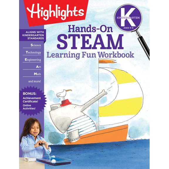 Pre-Owned Kindergarten Hands-On Steam Learning Fun Workbook (Paperback) 1644721872 9781644721872