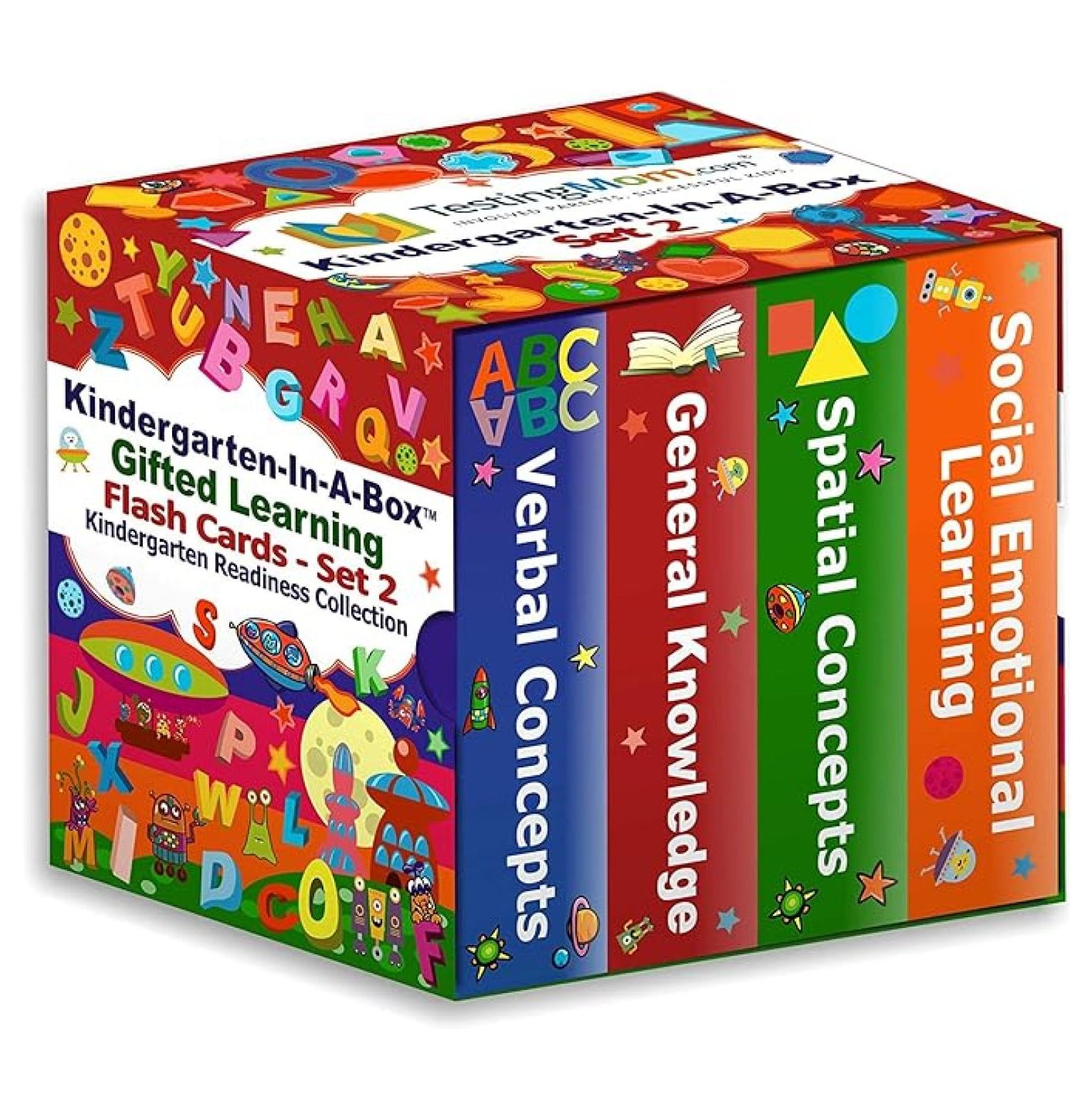 Kindergarten-In-A-Box - Gifted Learning Flash Cards Bundle (Set 2 ...