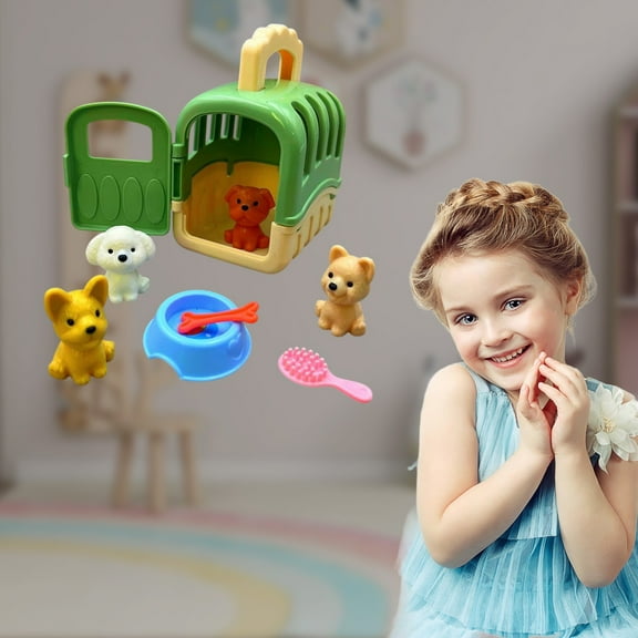 Kindergarten Learning Toys - Pretend Play Dog House Set for Toddlers (STEM Approved)