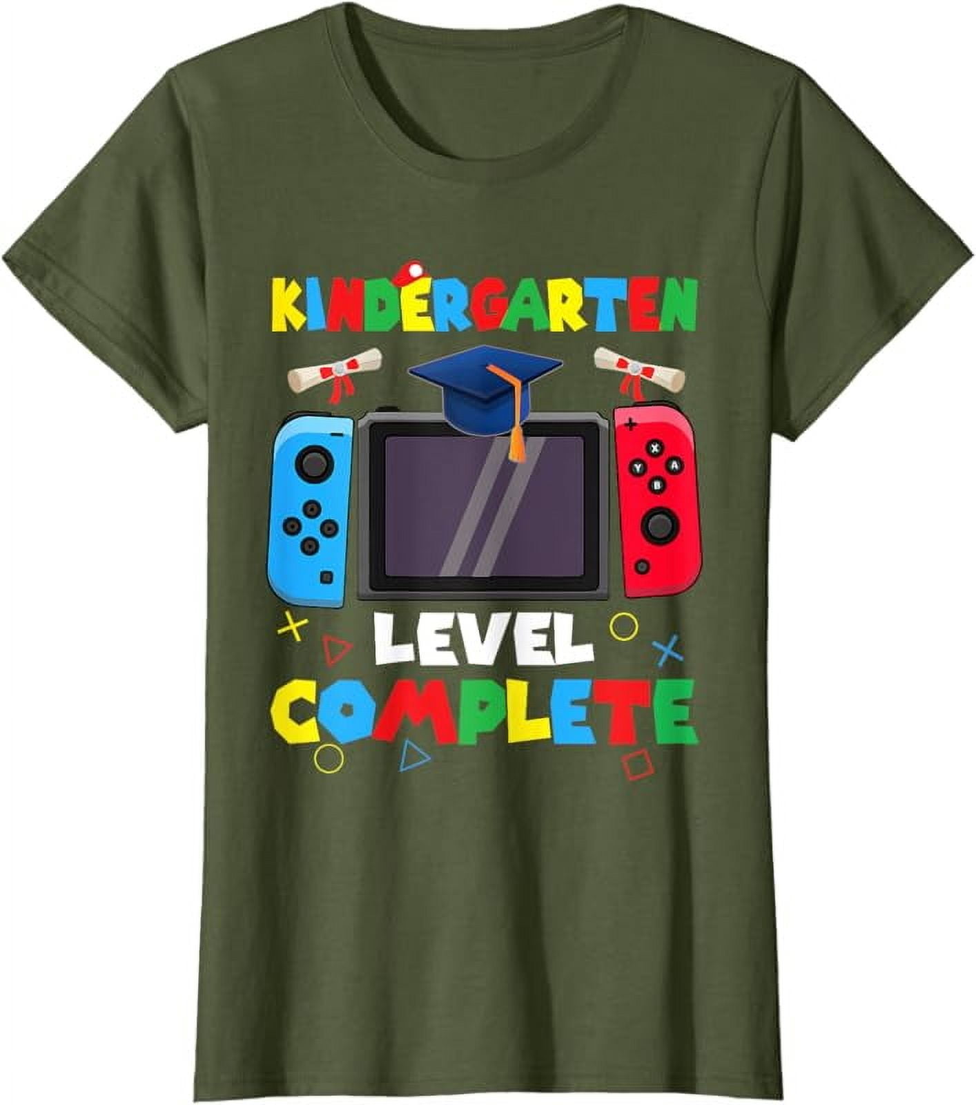 Kindergarten Level Complete Graduation Class 2025 Boys Gamer TShirt