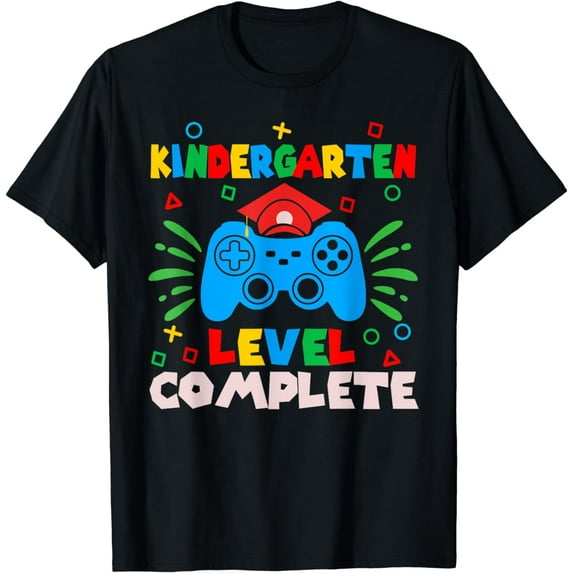 Kindergarten Level Complete Graduation Class Of 2024 Gamer T-Shirt