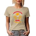 thumbnail image 1 of Kindergarten Level Complete, Proud Parents of a Pre-School Graduate, Graduation Themed, Tan T-Shirt, XL, 1 of 5