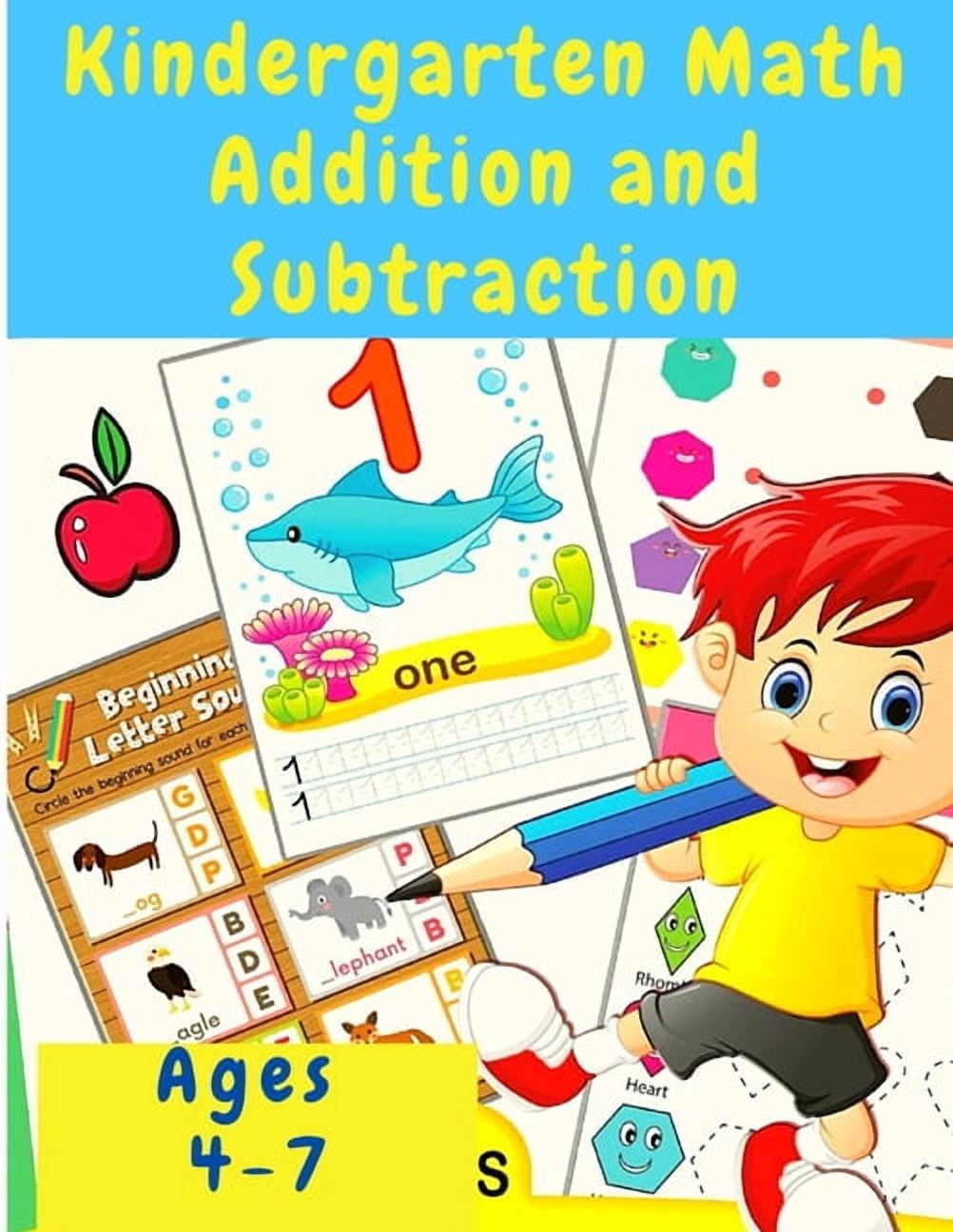 Kindergarten Math Workbook: Counting and Writing Numbers, Addition ...