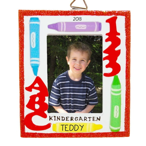 Kindergarten Photo Frame Personalized Christmas Ornament DO-IT-YOURSELF