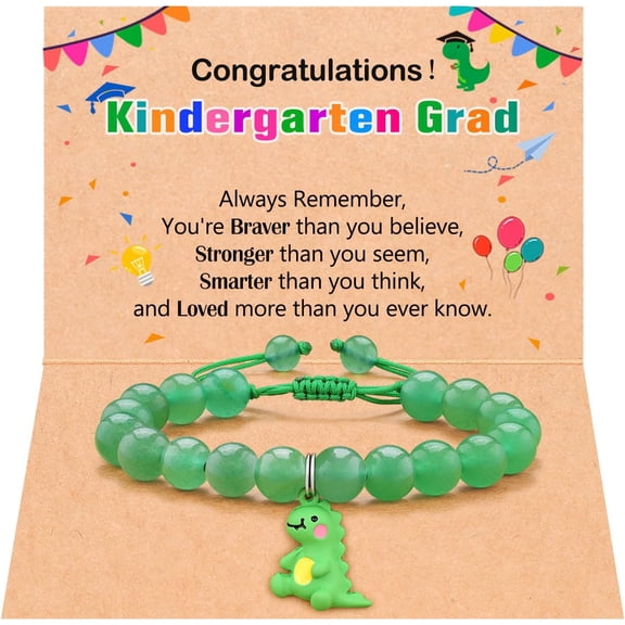 Kindergarten Pre K Graduation Gifts for Boys Dinosaur Bracelet for Son Grandson Nephew