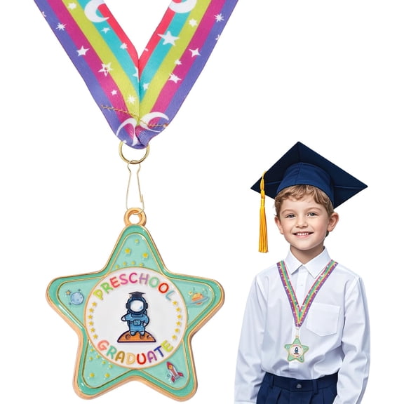 Kindergarten Preschool Graduation Medal,Congrats Graduation Award Medals with Neck Ribbon,Graduation Medals for Kids Students Kindergarten & Pre k Graduate Award Medallion Graduation Party Decora