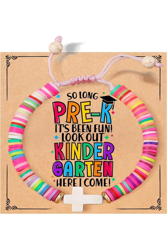 Kindergarten Preschool Pre K 2025 Graduation Bracelet Gifts for Girls Boys Kids Daughter Son Granddaughter Grandson Niece Nephew