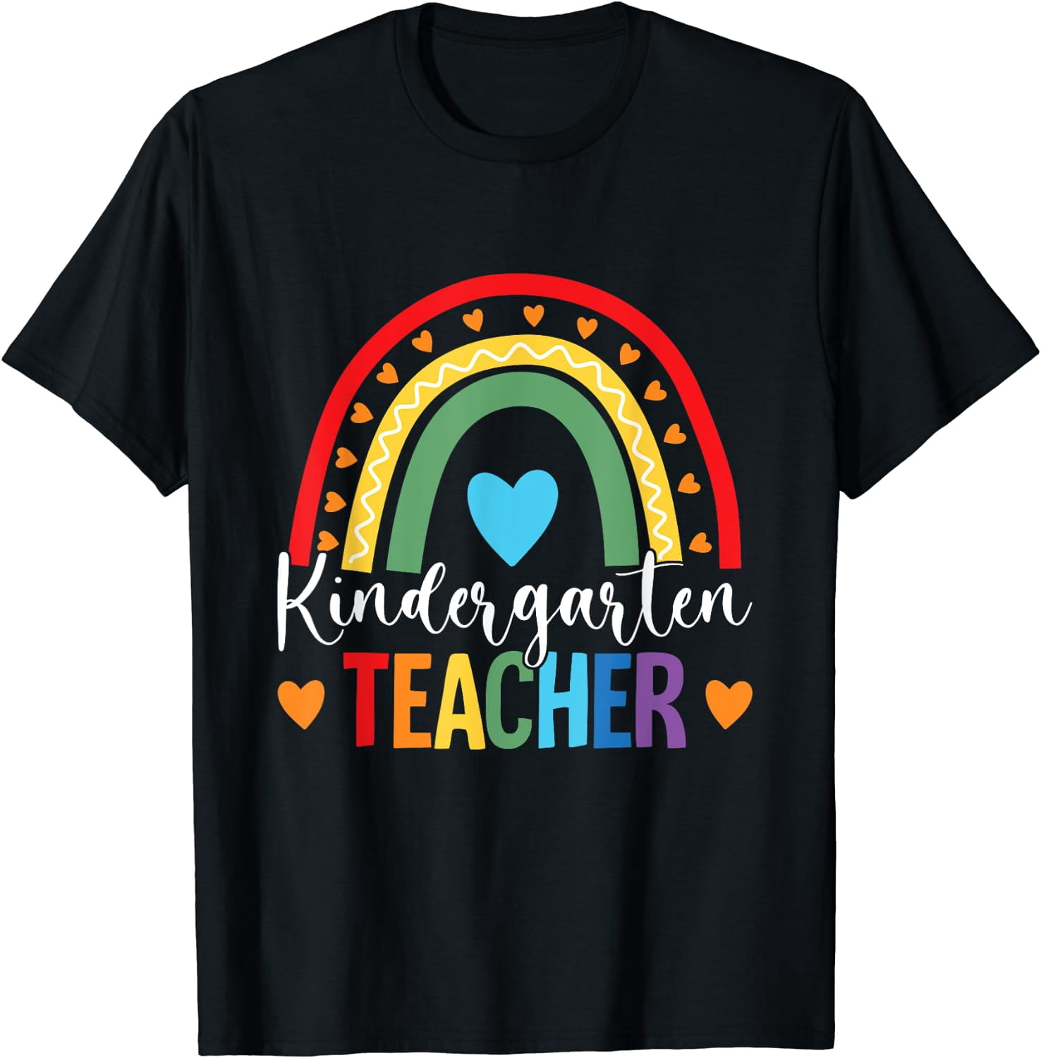 Kindergarten Rainbow Fun Back To School Kindergarten Teacher T-Shirt ...