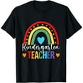 thumbnail image 1 of Kindergarten Rainbow Fun Back To School Kindergarten Teacher T-Shirt, 1 of 4
