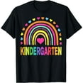 thumbnail image 1 of Kindergarten Rainbow Girls Boys Teacher Team Kinder Squad T-Shirt Black Large, 1 of 4