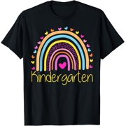 Kindergarten Rainbow Team Hello KinderRocks Squad Teacher T-Shirt