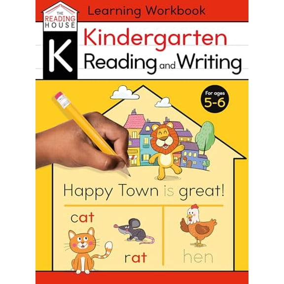 Pre-Owned Kindergarten Reading &amp; Writing (Literacy Skills Workbook) (The Reading House), 9780593516171, 0593516176, Paperback, Workbook edition
