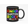 thumbnail image 1 of Kindergarten Rocks - Back-To-School or School Teacher Themed, Black 11oz Ceramic Mug, 1 of 5