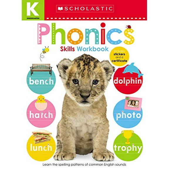 Pre-Owned Phonics Kindergarten Workbook: Scholastic Early Learners (Skills Workbook) (Paperback) 1338305042 9781338305043