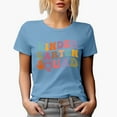 thumbnail image 1 of Kindergarten Squad, Group Name for Preschool School Teachers, Groovy Retro Wavy Text Merch Gift, Baby Blue T-Shirt, Small, 1 of 5