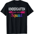thumbnail image 1 of Kindergarten Squad Team Funny Back To School Teacher T-Shirt, 1 of 4