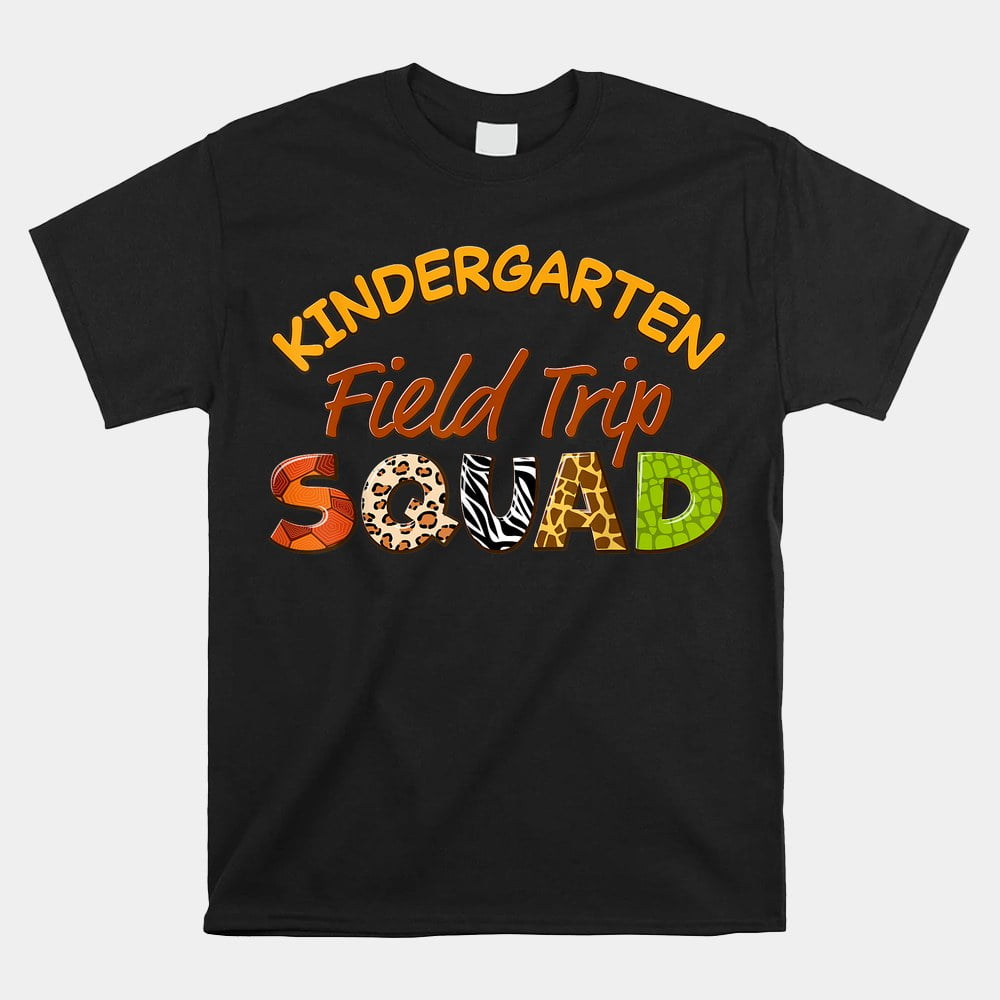 Kindergarten Students School Zoo Field Trip Squad Matching Shirt