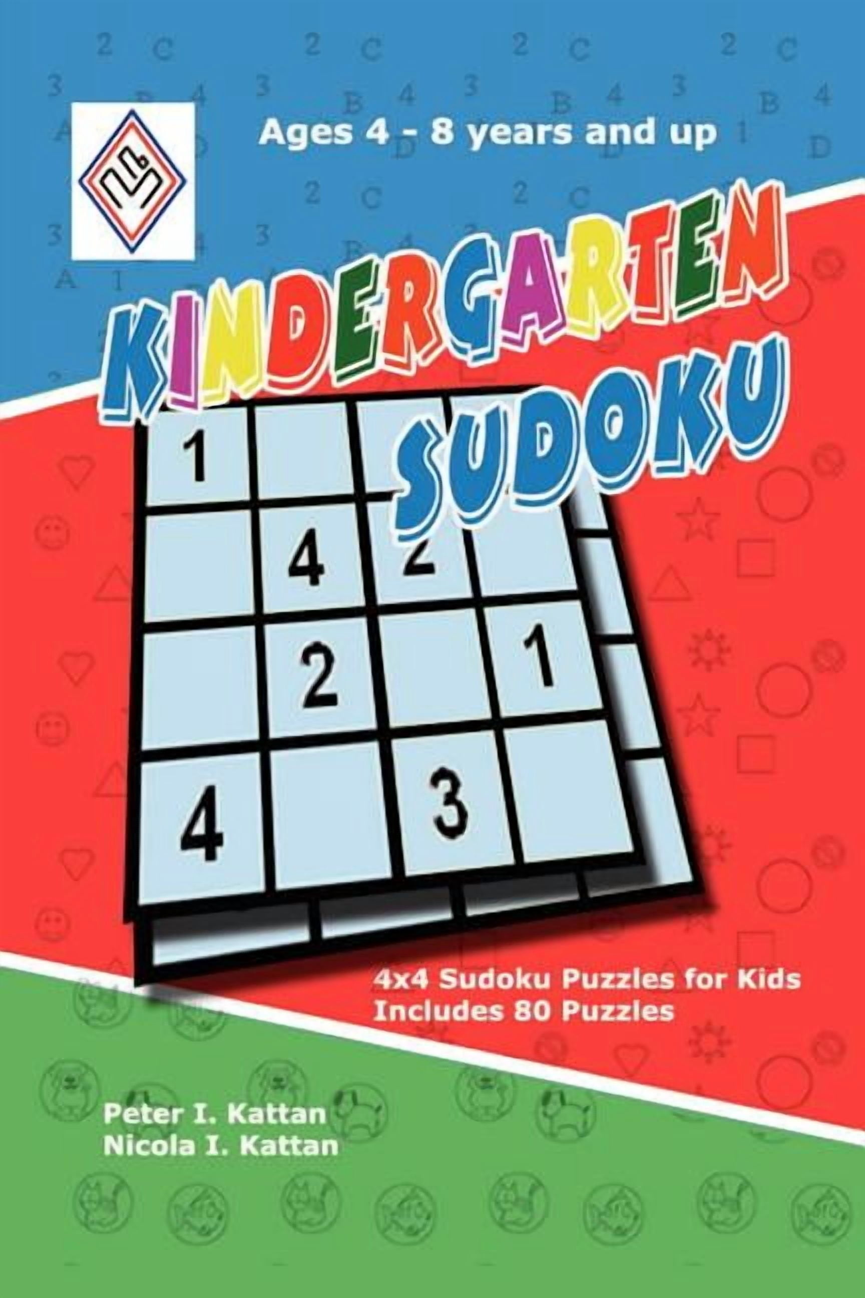 Kindergarten Sudoku: 4x4 Sudoku Puzzles for Kids, (Paperback) - Walmart.com