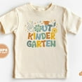 thumbnail image 1 of Kindergarten T-Shirt - Peace Out Kindergarten Kids Tshirt - Retro TODDLER SHORT SLEEVE TEE BELLA CANVAS 3001T, 1 of 3
