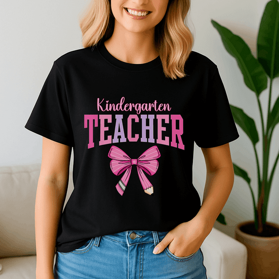 Kindergarten Teacher, Back To School Shirt, Happy First Day Of School Tshirt, Cute Teacher Gift, 1St Day Of School Tee, School Shirt, Kindergarten