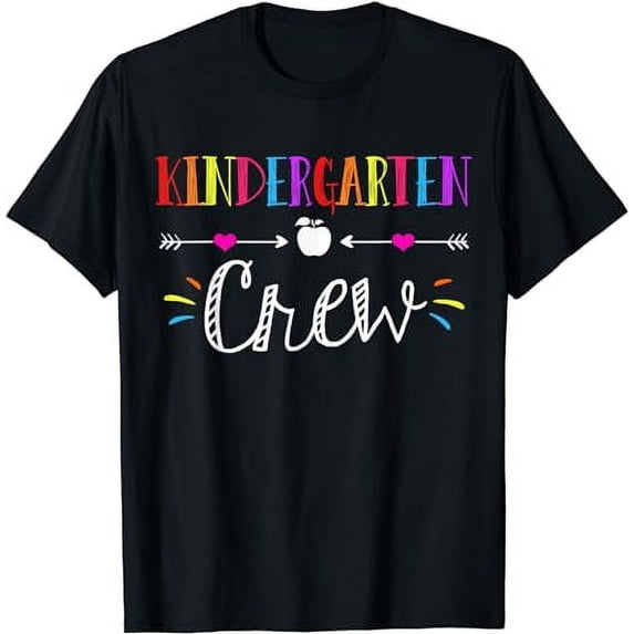 Kindergarten Teacher Crew Funny First Day Of School Gifts T-Shirt