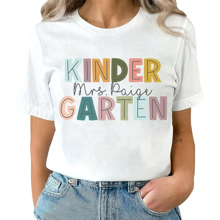 Kinder Crew Cute Kindergarten Teacher Shirt Back To School Kinder Crew Cute Kindergarten Teacher Shirt Back To School