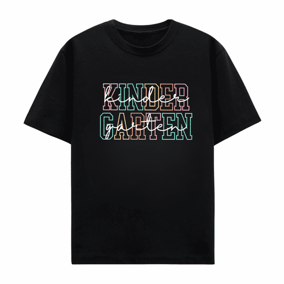 Kindergarten Teacher T Shirt Retro Floral Graphic Tee Back to School Classroom Tshirt