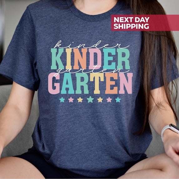 Kindergarten Teacher T-shirt, Teaching Shirt, Kindergarten Shirts, First Day Of Kindergarten, Teacher Team Tees, Teacher Gift Shirt All Size S-5Xl
