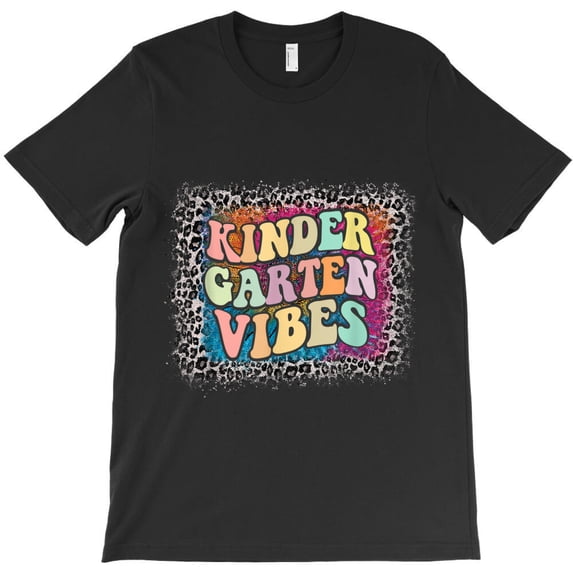 Kindergarten Vibes First Day of School Teacher Student Tee Themed Fun G32099 Unisex T-Shirt, Up to Size 5XL