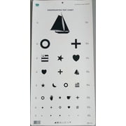 BASCH Kindergarten Visual Acuity Eye Chart 6m / 20ft
