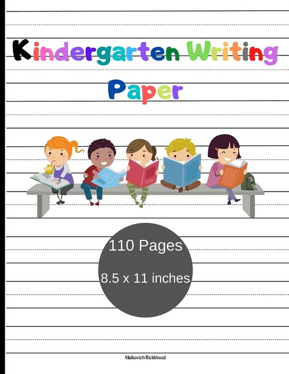 Writing Paper For Kindergarten: Handwriting Printing Practice Writing Paper  for Kids (Composition Notebook Dotted Line)