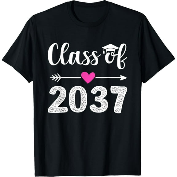 Kindergarten to graduation grow with me class of 2037 Retro T-shirt