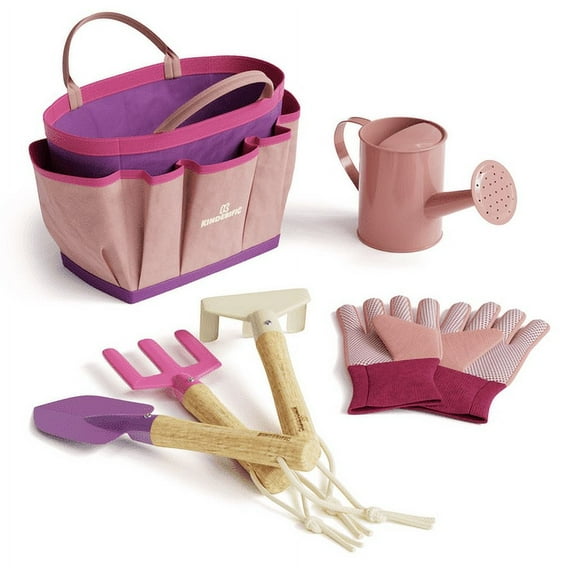 Kinderific Gardening Set, Tool Kit, Pink