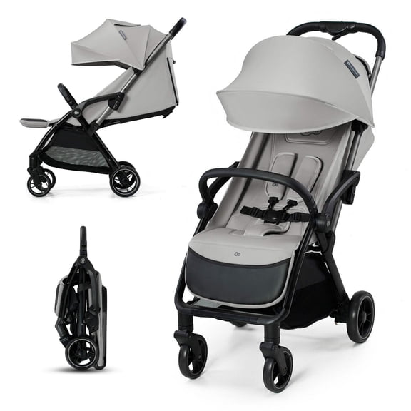Kinderkraft APINO Compact Lightweight Baby Stroller, Auto-Fold Travel Stroller for Toddler, Only 16 lbs, Up to 48 lbs