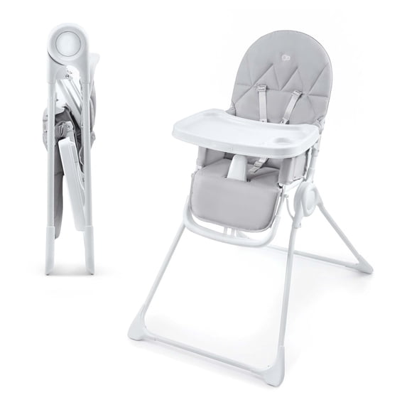 Kinderkraft BINCI Foldable Baby High Chair, Only 11 lbs, Space-Saving Lightweight Toddler Feeding Chair for Small Kitchens, 6 Months+