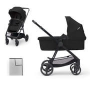 Kinderkraft NEWLY 2-in-1 Convertible Baby Stroller, Reversible Bassinet Pramette for Infant to Toddler, One-Hand Fold, Up to 48 lbs.