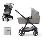 Kinderkraft NEWLY 2-in-1 Convertible Baby Stroller, Reversible Bassinet Pramette for Infant to Toddler, One-Hand Fold, Up to 48 lbs.