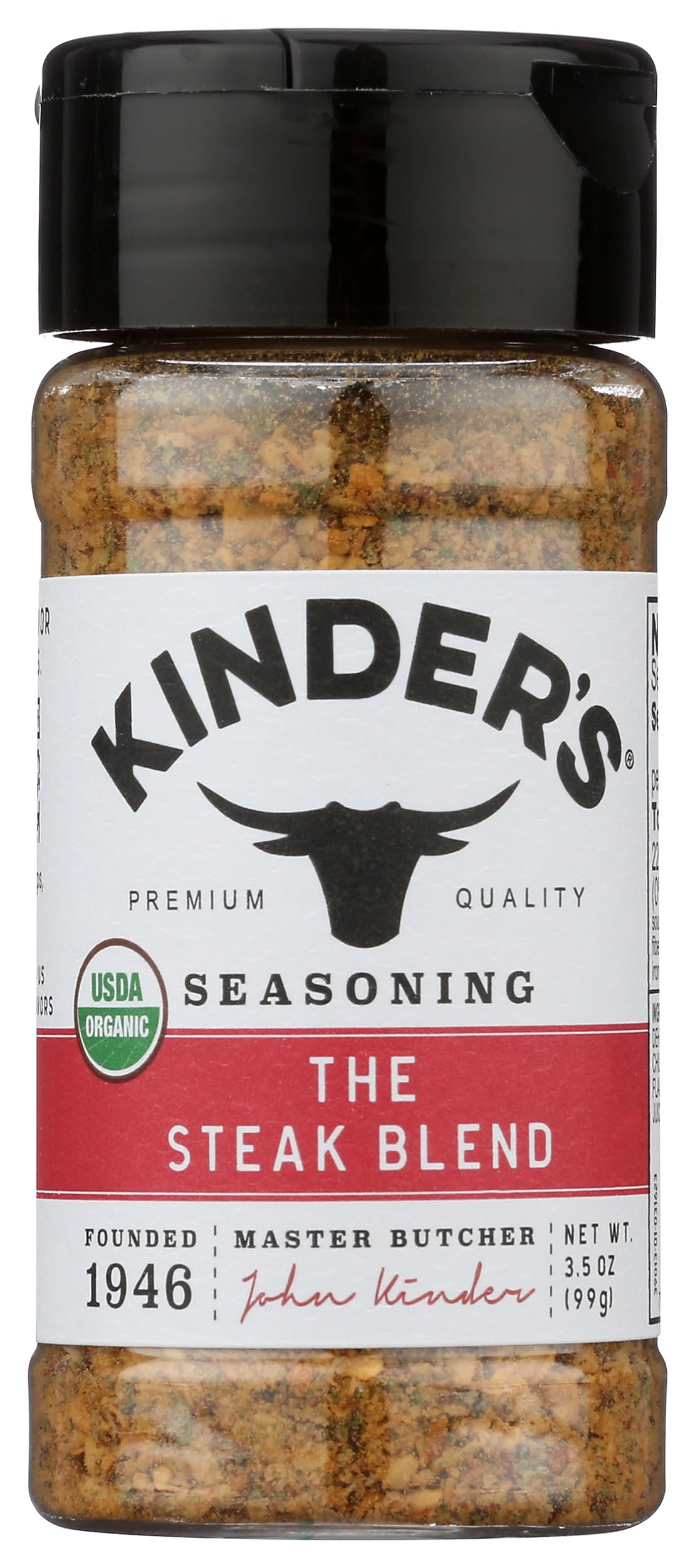 Kinders Organic The Steak Blend Seasoning 3 5 Oz