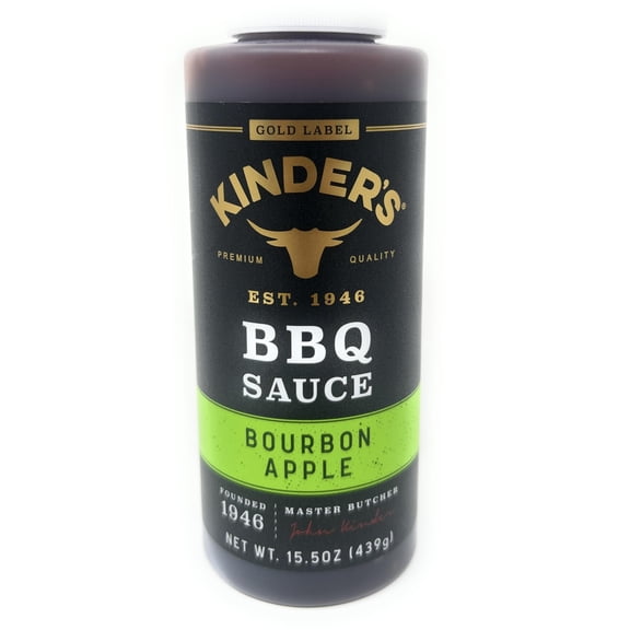 Kinders - Sauce Barbecue Bourbon Apple - 15.5 Oz, Case of 6