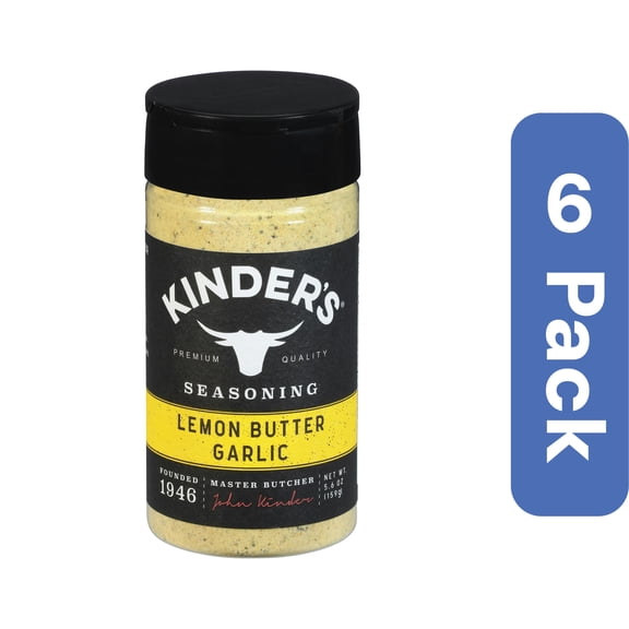 Kinders Seasoning Lemon Butter Garlic 5.6 oz (Pack Of 6)