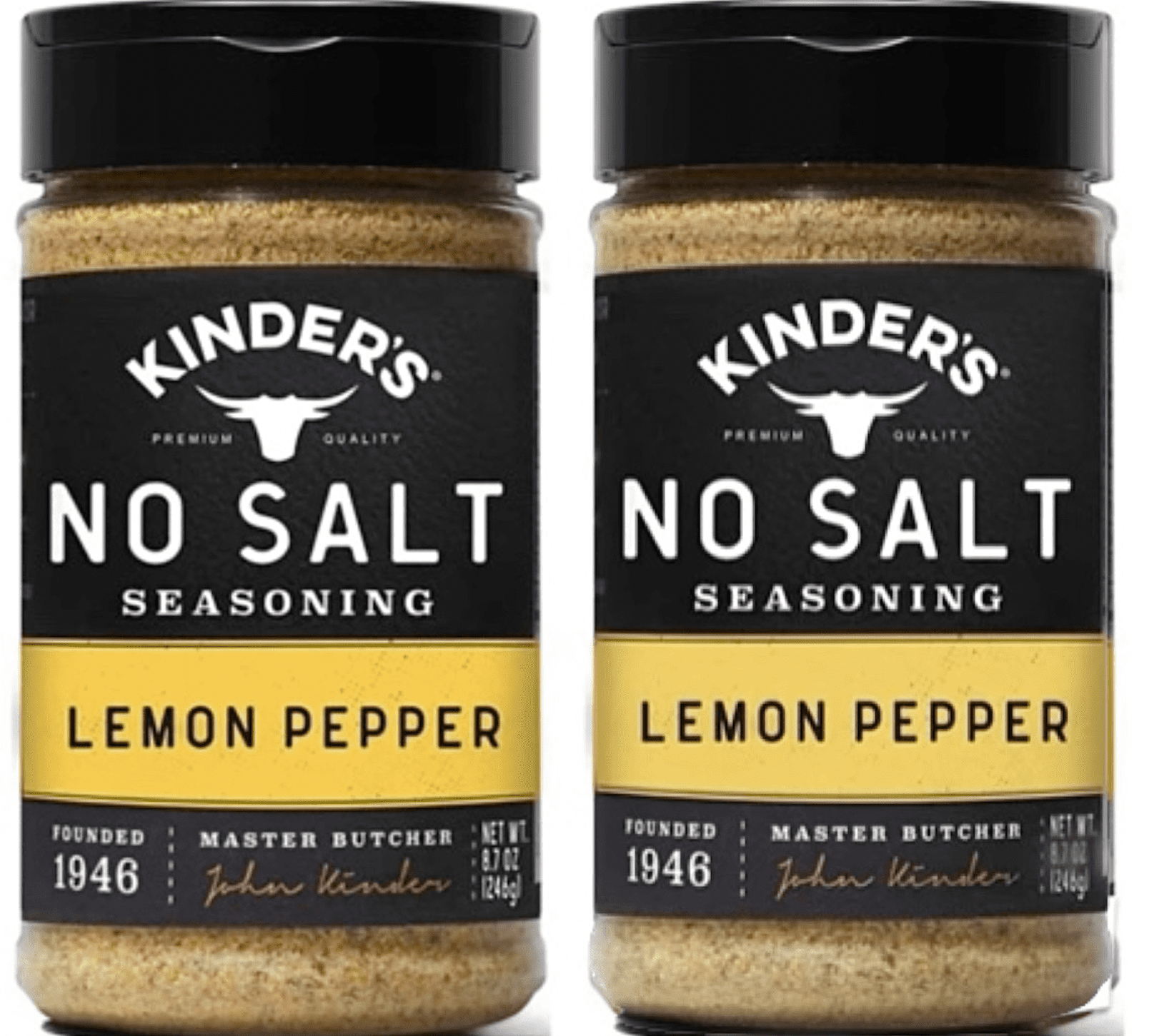 Kinders Seasoning No Salt Lemon Pepper (11.8oz.) is Gluten Free