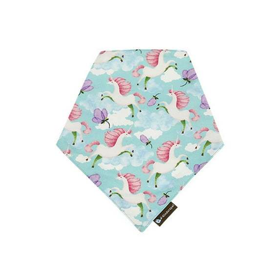 Kinderspel Bandana Teething Bib / Organic Cotton, Little Unicorn