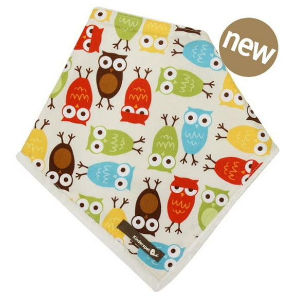 Kinderspel Minky Bandana Bib Scarf, Urban Owl