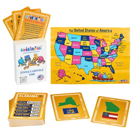 Kindertrekk™ USA States & Capitals Cards